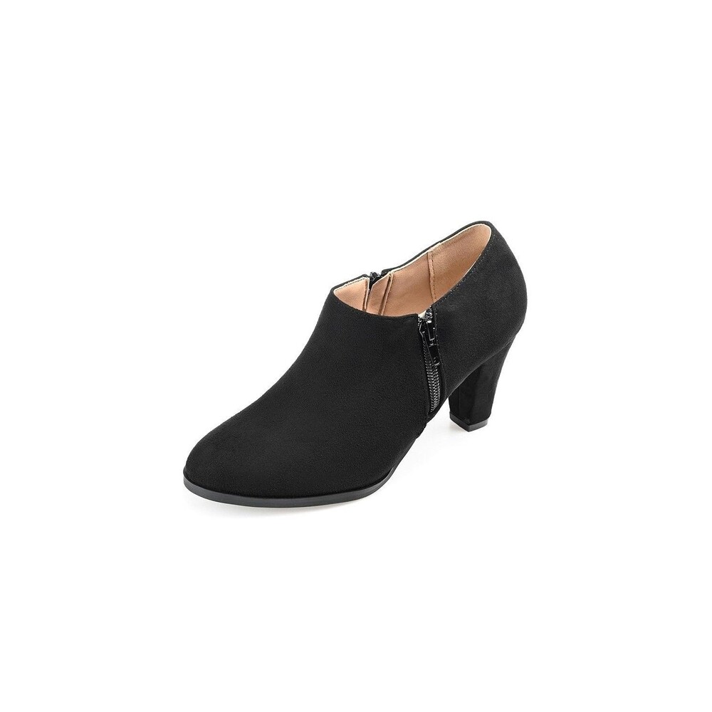 Journee Collection Womens 8.5 M Black Sanzi High Heel Ankle Booties NIB NS5